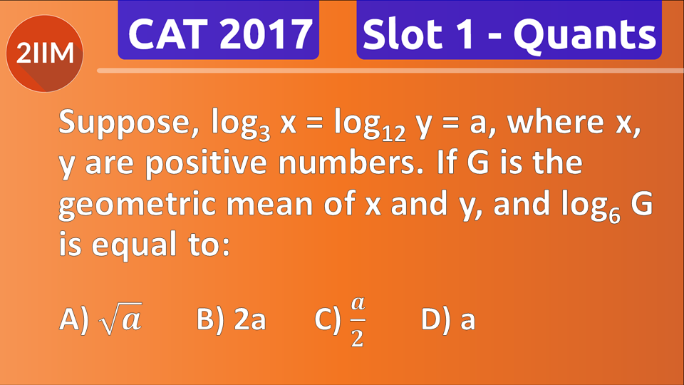 Cat 2018 Slot 2 Quant Answers