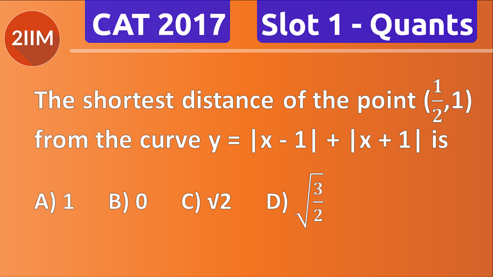 CAT 2017 Question paper- Coordinate Geometry, 2IIM CAT 2024CAT online ...