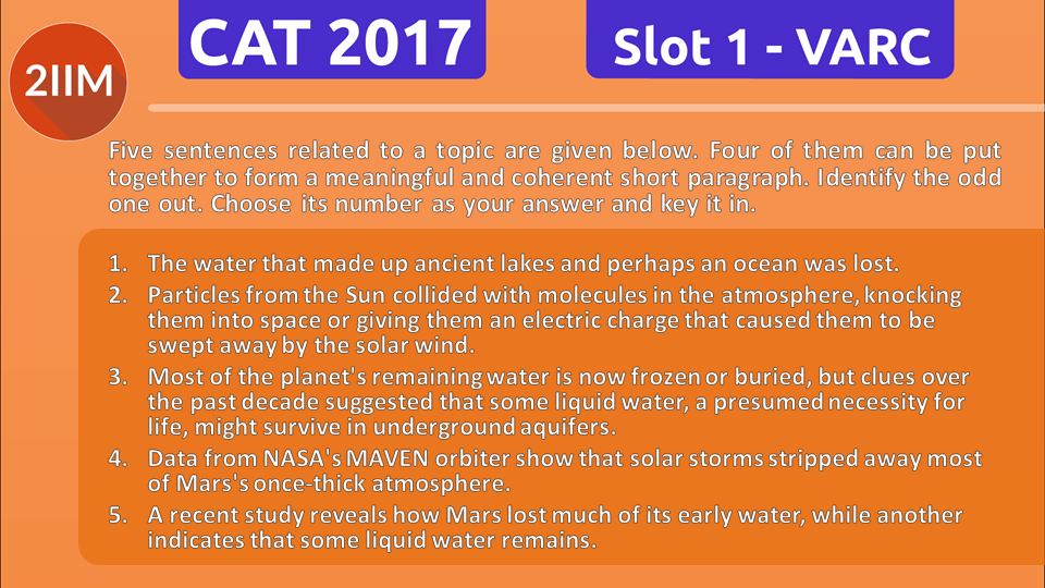 CAT Questions - VARC, 2IIM CAT 2024 Online Classes For CAT, CAT Classes ...