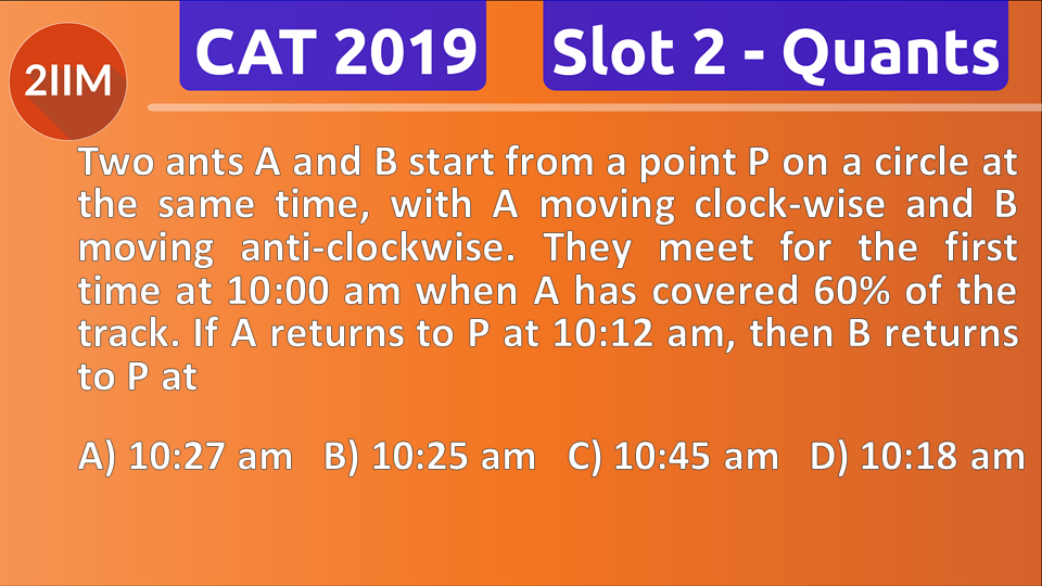 CAT Question Paper 2019 - Quants, 2IIM CAT 2024 Course Online, CAT ...