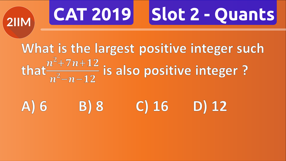 Cat 2018 Slot 2 Quant Answers