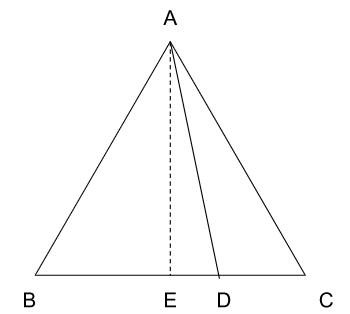 Area of a triangle.