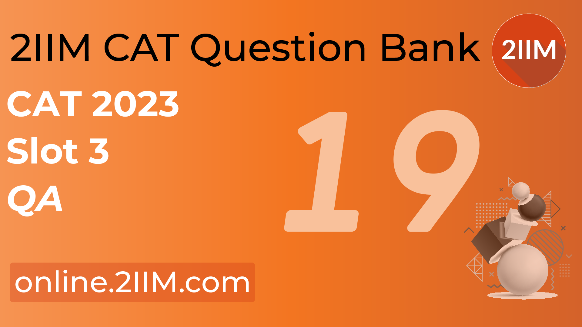 Cat 2023 Question Paper - Quant, 2iim Cat 2024 Online Preparation For 