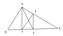 Area of Triangle RTX