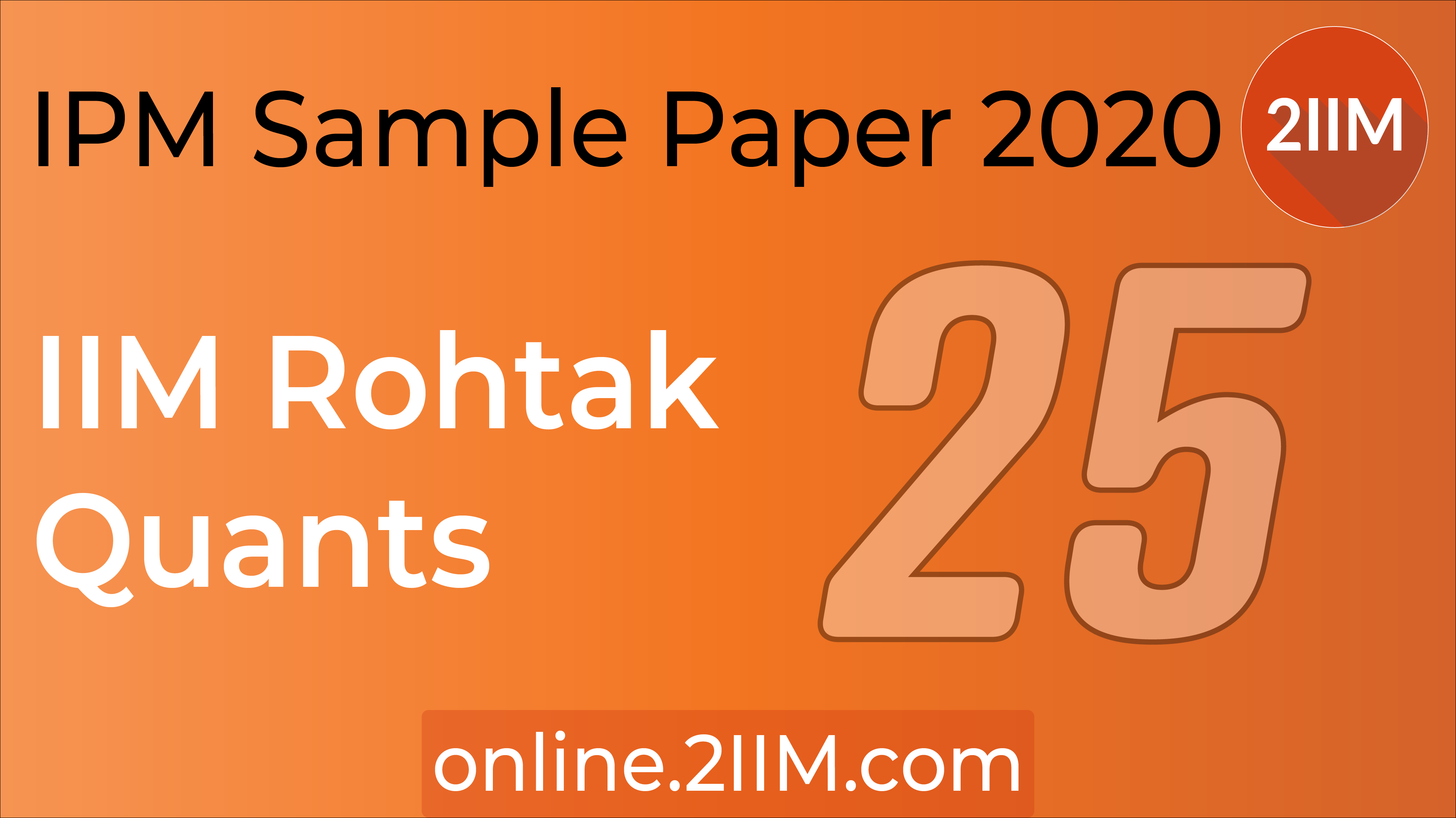 Ipm Sample Paper Pdf IPM Sample Paper - Quantitative Aptitude | IPM Rohtak | IPMAT CAT 2024 ...